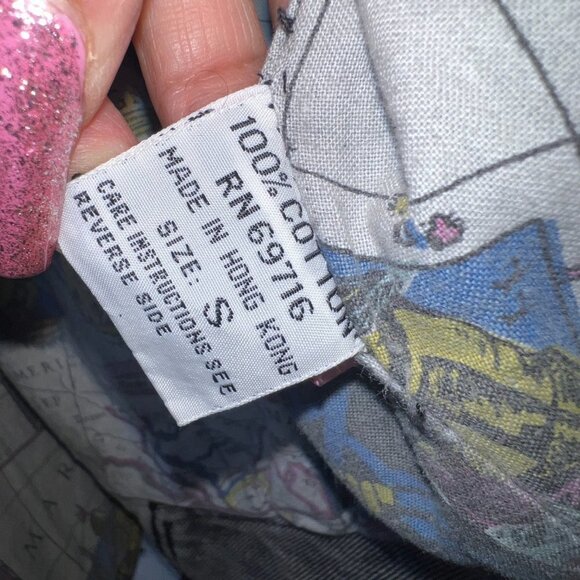 Vintage 80's Double-Breasted Denim Jacket S y2k - Picture 7 of 8